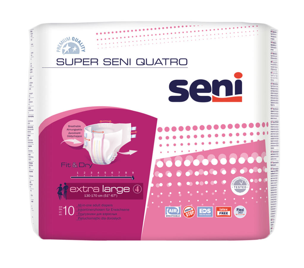 Super Seni Quatro XL 10 sztuk